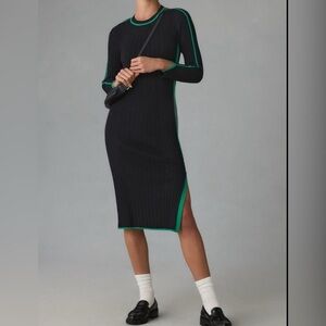 ANTHROPOLOGIE DAILY PRACTICE  Sz SM LONG SLEEVE SPORTY SWEATER DRESS